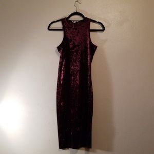 Velvet purple dress